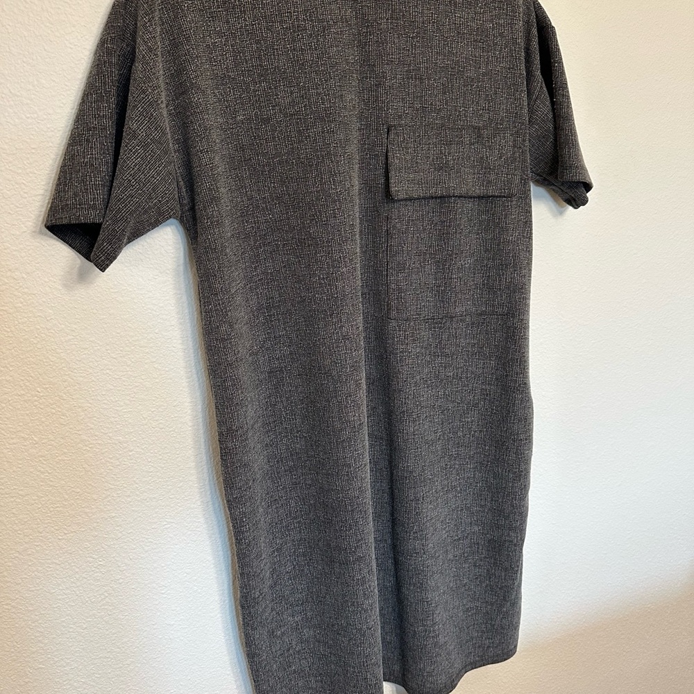 Zara Gray Short Sleeve Dress